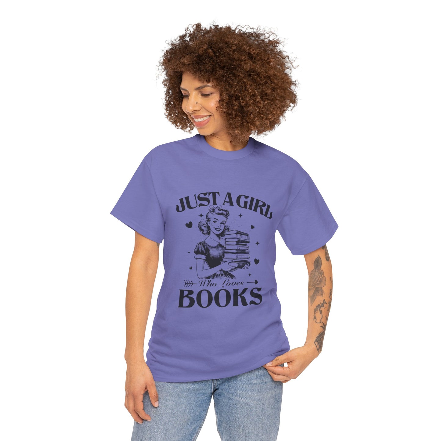 Just a Girl With Books Tee