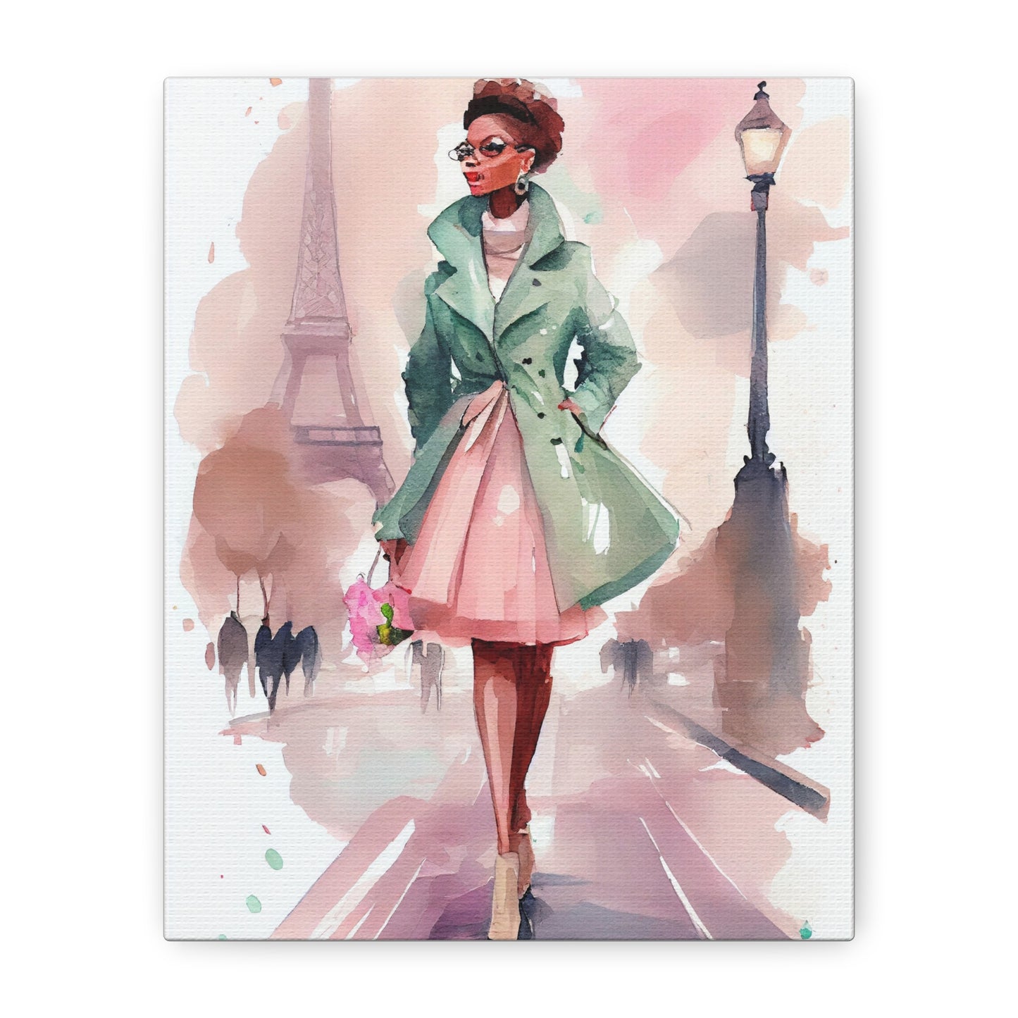 Chic Parisian Wall Art Print, Fashion Canvas, Art Decor, Room Aesthetic, Home Gift, Girly Decor