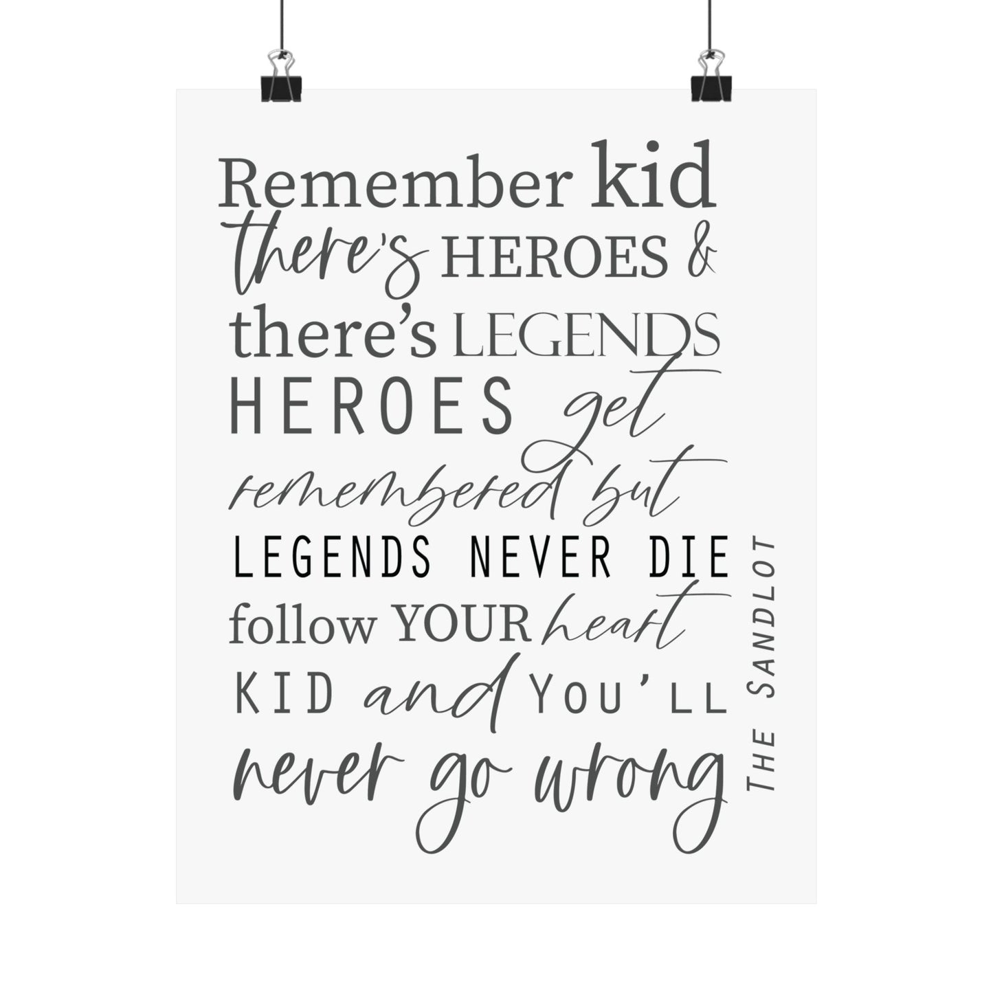 Legends Never Die Poster